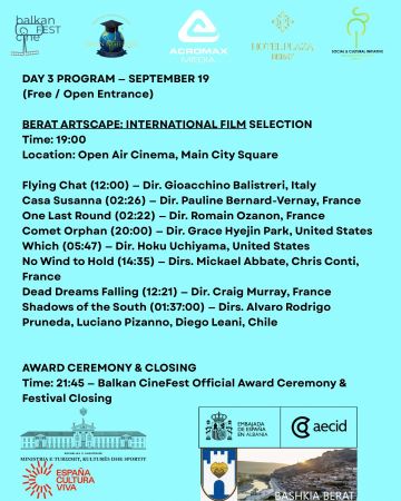 Meri Dishnica Balkan Fest Cine Berat 19 Settembre